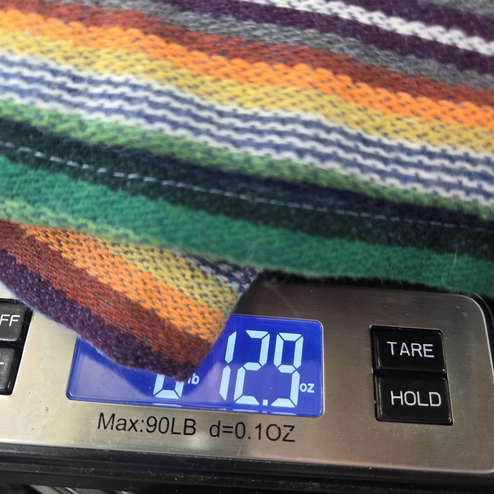 Silverado Jacket Womens Medium Multicolor Striped Western Wool Blend Serape - Picture 10 of 10